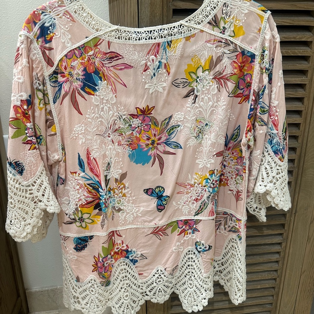 Democracy Crochet Peplum Top size xs - Picture 5 of 7